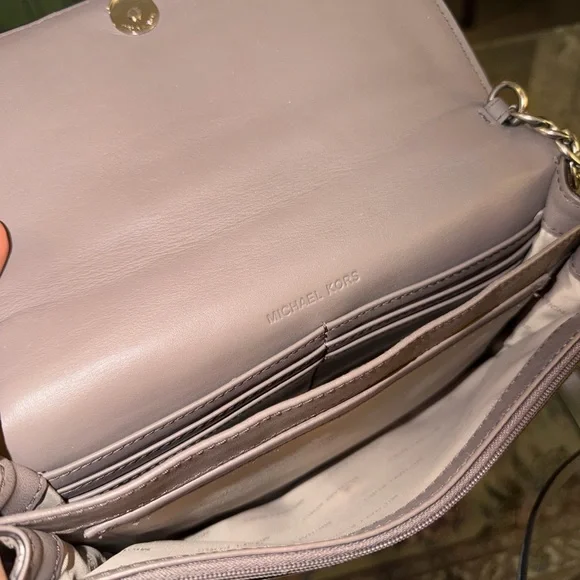 Michael Kors Tan Crossbody Bag with Eyelet Details - Picture 4 of 8